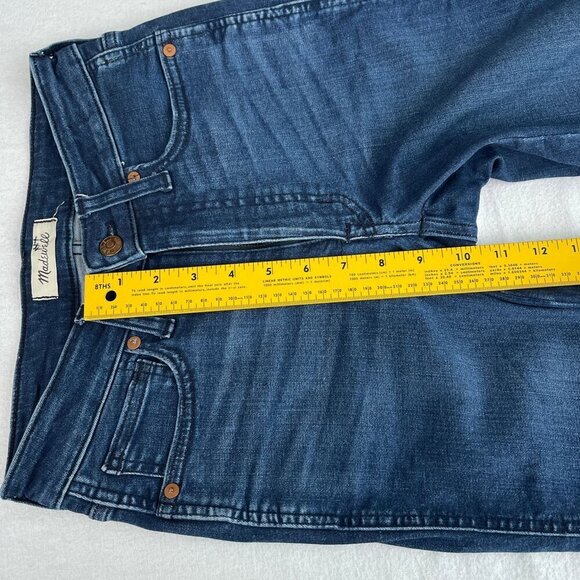 Madewell Curvy Mid-Rise Stovepipe Jeans Dark Wash Stretch Denim Womens 24 - Picture 13 of 15